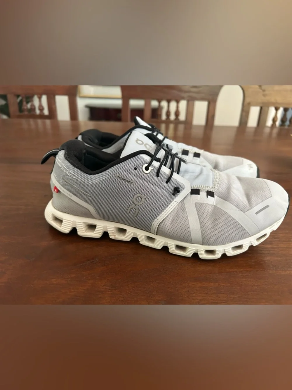 On Running Cloud 5 White waterproof Runner Sneakers Size10 - Picture 6 of 13